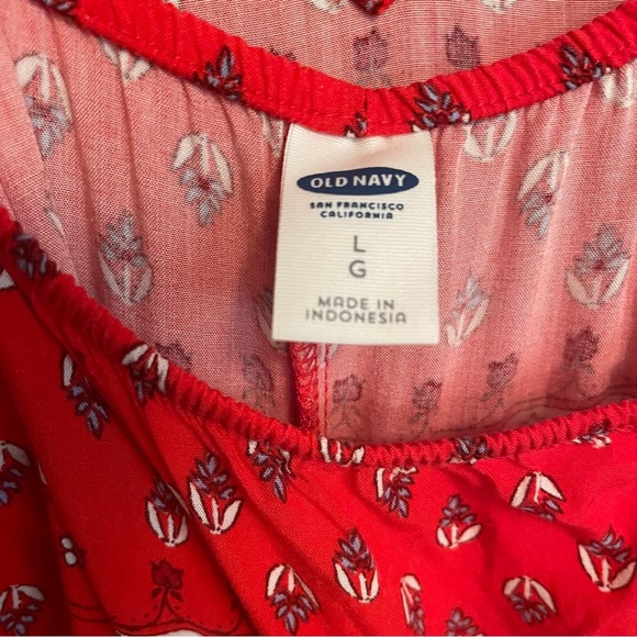 Old Navy Women’s Red
Maxi Patterned Cross Straps-Size Large-Floral, Boho - Picture 10 of 10